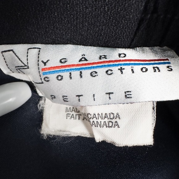 Vintage Pleated Sailor Skirt Nautical Preppy Academia Old Money Black Petite 6 - Picture 3 of 15